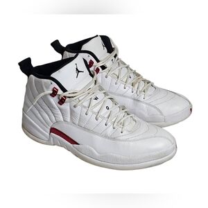 Air Jordan 12 Retro Twist White University Red Basketball Sneakers Shoes Men 12